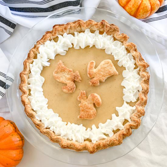White Pumpkin Pie - Recipe photo by Elle Jay at Home