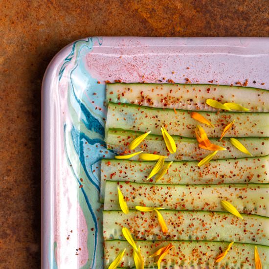 Cucumber Ribbons with Tajin - Recipe photo by primalwellnesscoach