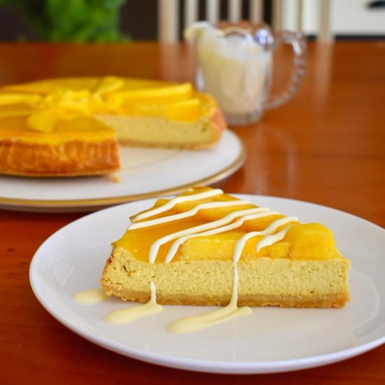 Baked Mango Cheesecake - Recipe photo by cookingwithnanaling