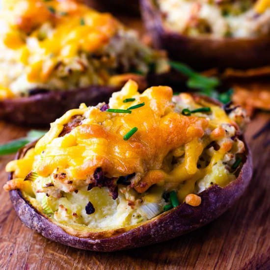 Twice Baked Potatoes - Recipe photo by lostinf00d