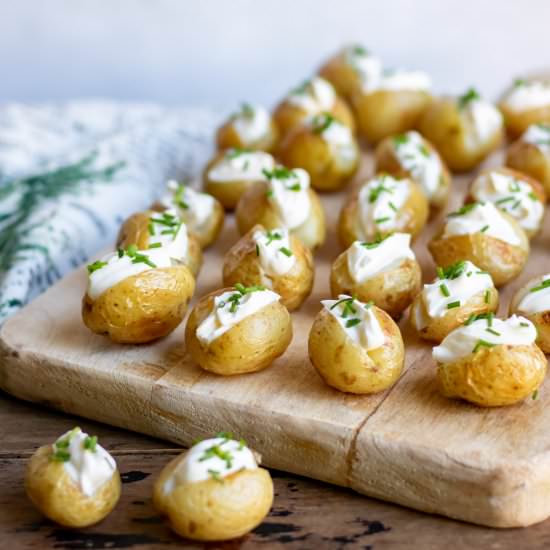Baby Baked Potatoes - Recipe photo by veggie desserts