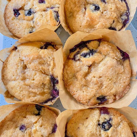 Flaky Streusel Blueberry Muffins - Recipe photo by simplytaralynn