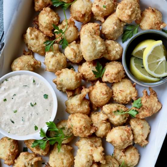 Crab and Artichoke Beignets - Recipe photo by fromachefskitchen