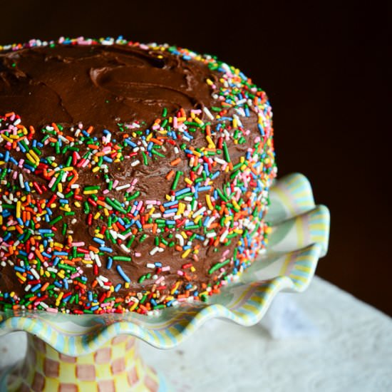 Chocolate Fudge Birthday Cake - Recipe photo by thisishowicook