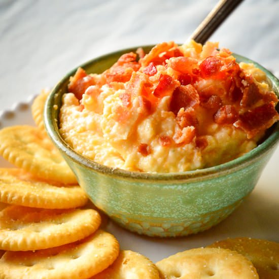 Cheddar Bacon Spread - Recipe photo by thisishowicook