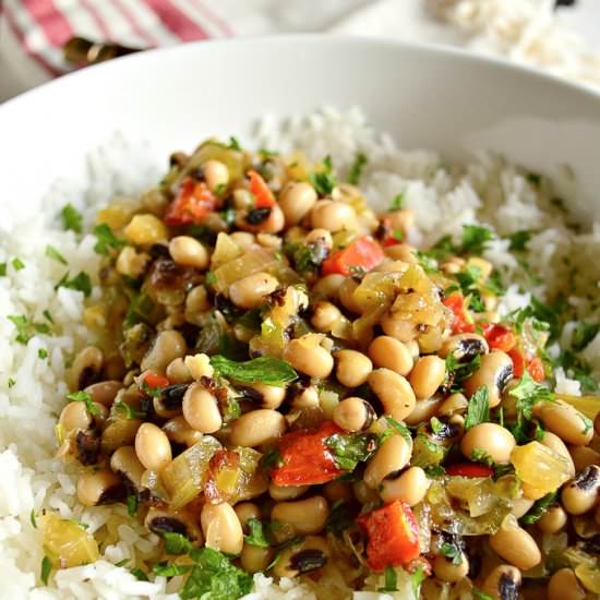 Hoppin'John Black Eyed Peas - Recipe photo by thisishowicook