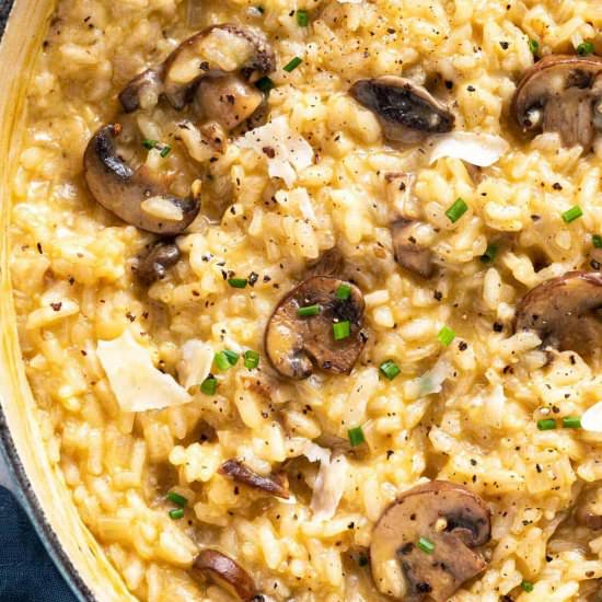 Mushroom Risotto - Recipe photo by Jessica Gavin