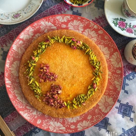 Kunafa with Cream - Recipe photo by butfirstchai