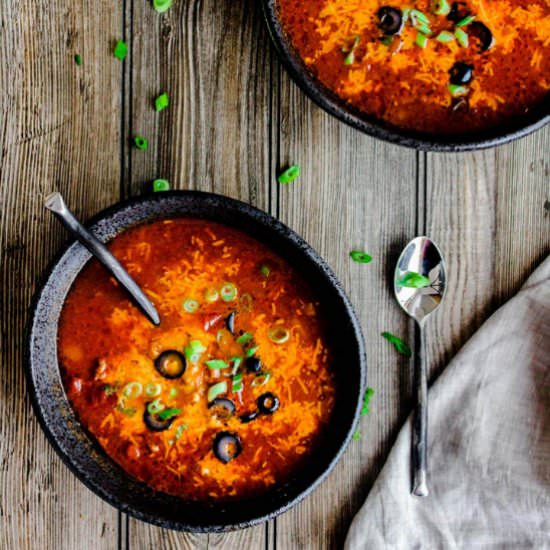 Beef Enchilada Soup - Recipe photo by taoofspice