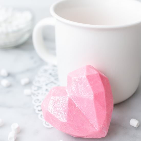 Valentine's Day Hot Chocolate Bombs - Recipe photo by owlbbaking