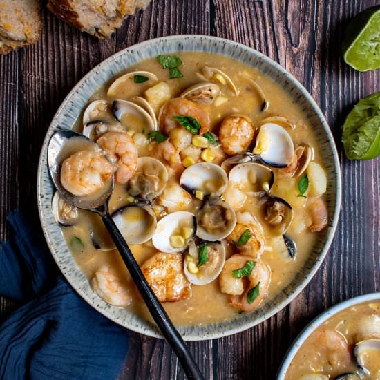 Viet Cajun seafood chowder - Recipe photo by cherryonmysundae