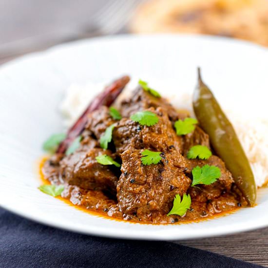 Achar Gosht, Lamb Karahi Curry - Recipe photo by Brian Jones