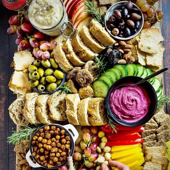 Vegan Charcuterie Board - Recipe photo by No Sweat Vegan