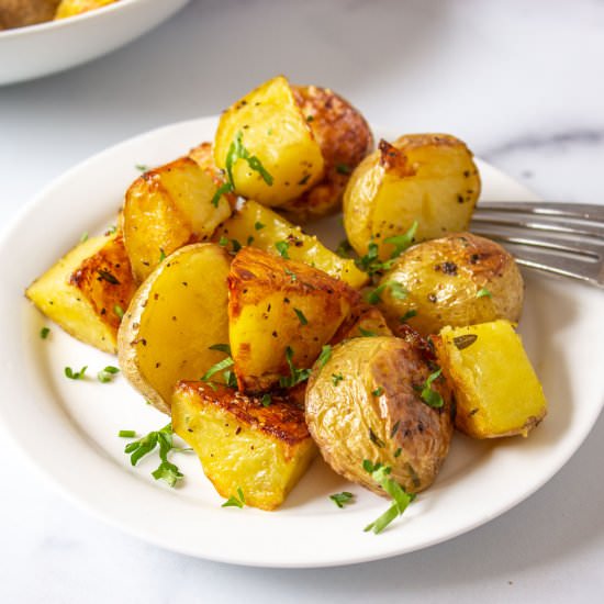 Oven Roasted Potatoes - Recipe photo by BeyondtheCoop