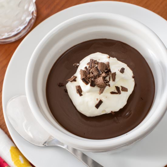 Chocolate Pots de Crème - Recipe photo by For the Love of Cooking