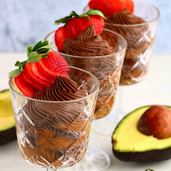 Chocolate Avocado Mousse - Recipe photo by dishnthekitchen