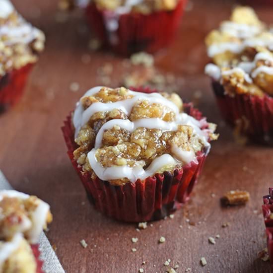 Cinnamon Roll Bread Pudding Cupcake - Recipe photo by nicolenared
