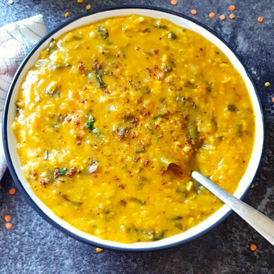 Spinach Dal In Instant Pot - Recipe photo by Pavanis Kitchen