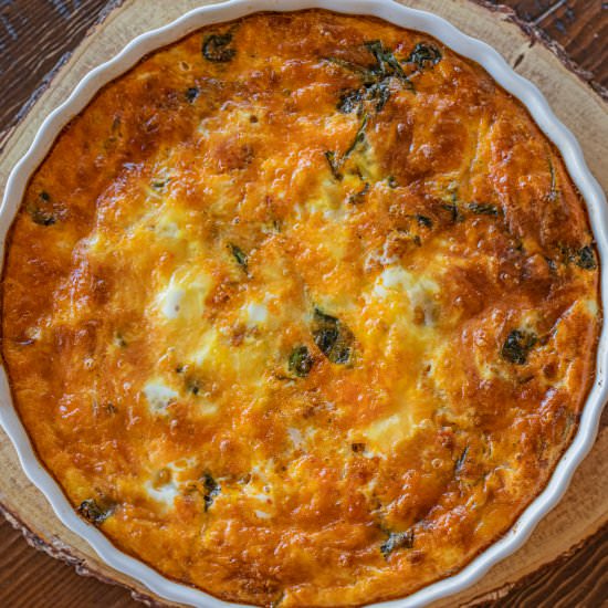 Chorizo Baked Frittata - Recipe photo by Belquistwist