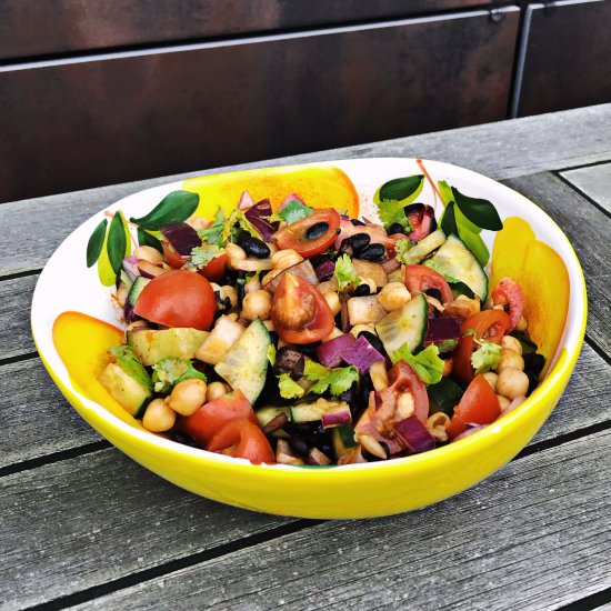 Chilli Lemon Bean Salad - Recipe photo by voach_thevegancoach