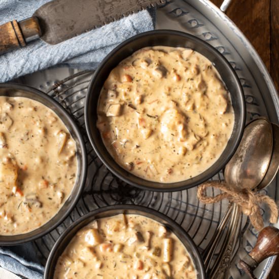 Vegan Clam Chowder - Recipe photo by plantedandpicked