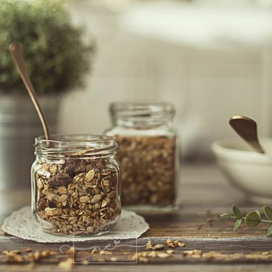 Homemade granola with pumpkin - Recipe photo by Graella de sucre
