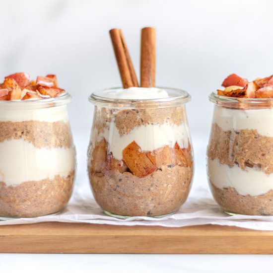 Apple Cinnamon Overnight Oats - Recipe photo by Donut Worry Be Healthy