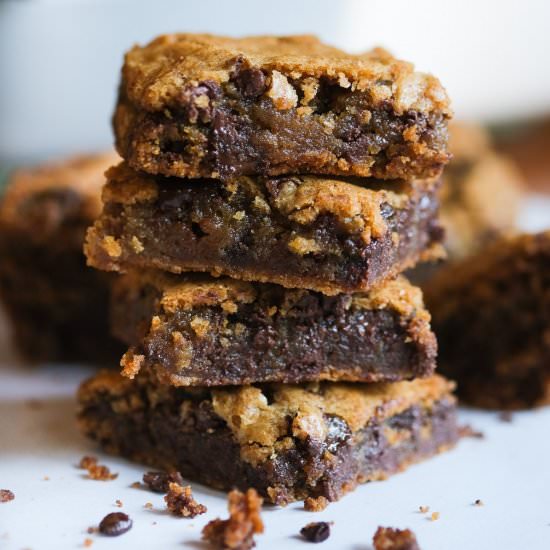 Salted Caramel Chocolate Blondies - Recipe photo by kiersten.hickman