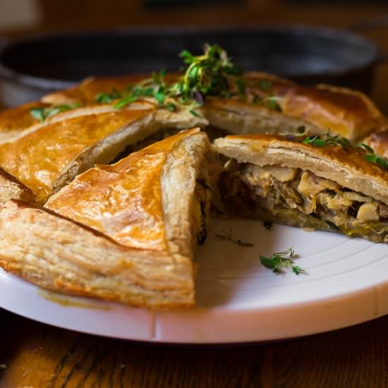 Leek and Potato pithivier - Recipe photo by Gday Souffle