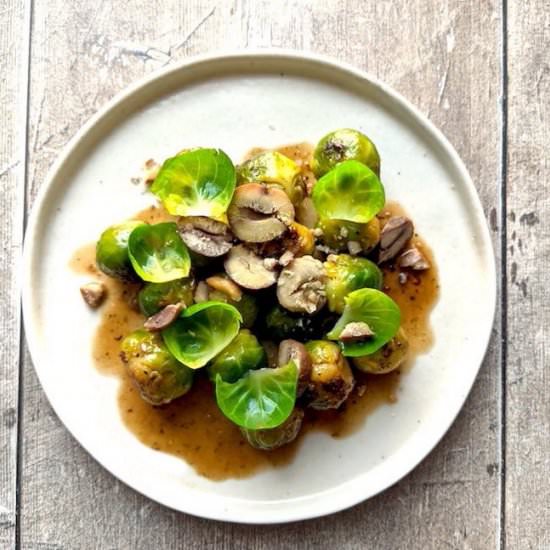 Braised Brussel Sprouts - Recipe photo by grubdaily
