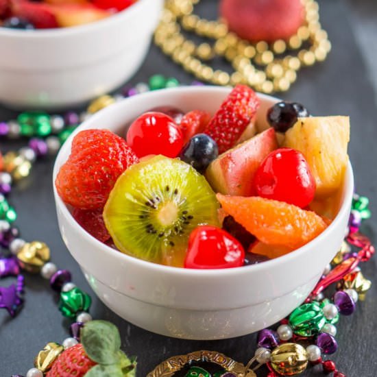 Mardi Gras Salad Boozy Fresh Fruit - Recipe photo by HostessAtHeart