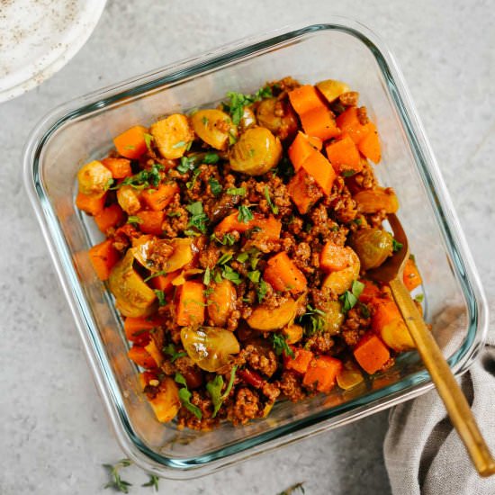Ground Beef Butternut Squash Meal - Recipe photo by PrimaveraKitchen
