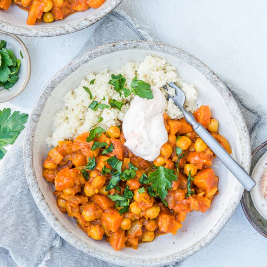 Vegetarian Chickpea Tagine - Recipe photo by Mrs Jones Kitchen