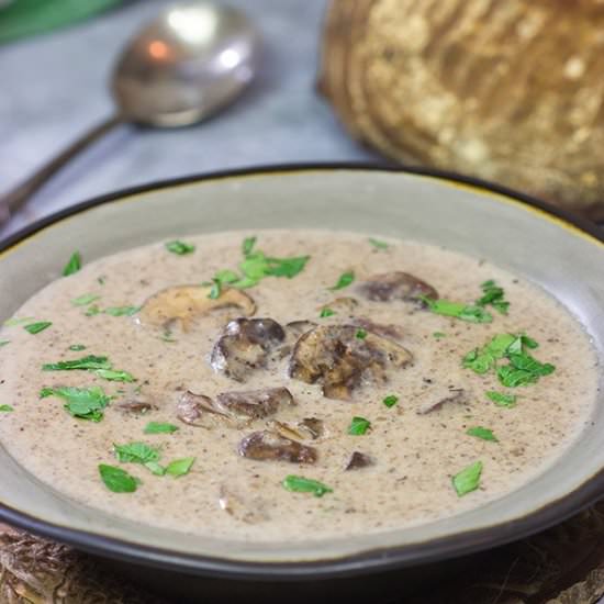 Cream of Mushroom Soup - Recipe photo by spicedblog