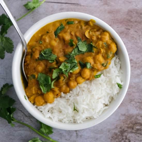 Chickpea Curry with Cashew Cream - Recipe photo by stephsunshine