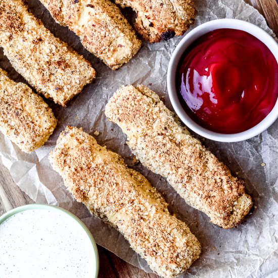 Vegan Tofu "Chicken" Tenders - Recipe photo by upbeetkitchen