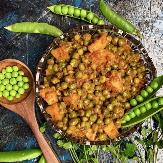 Aloo matar ki sabzi - Recipe photo by shellyfoodspot