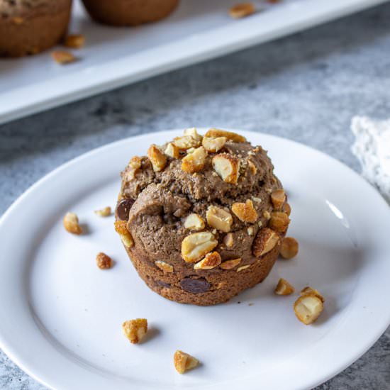 Chocolate Peanut Butter Muffin - Recipe photo by BeyondtheCoop