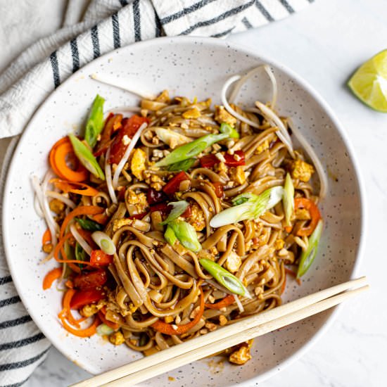 30 Minute Gluten Free Pad Thai - Recipe photo by greenseggsandyams