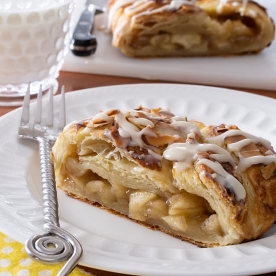 Glazed Apple Danish Braid - Recipe photo by For the Love of Cooking
