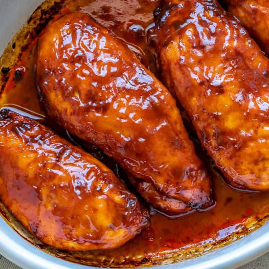 BAKED BBQ CHICKEN BREAST - Recipe photo by healthyfitnessmeals