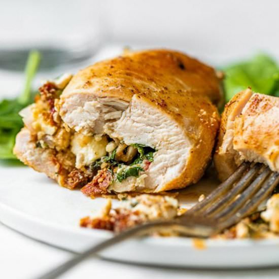 Spinach Stuffed Chicken Breasts - Recipe photo by Skinnytaste