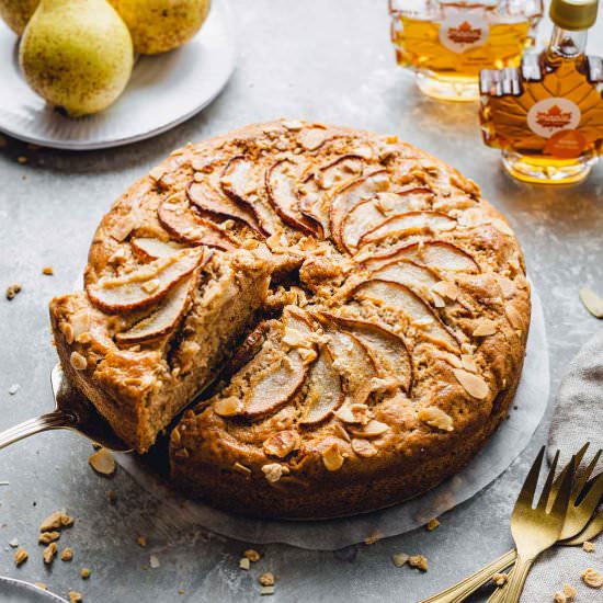 Vegan Pear Cake - Recipe photo by myveganminimalist