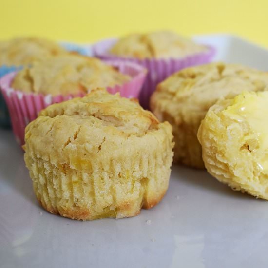 Pineapple Muffins - Recipe photo by lightscamerabake