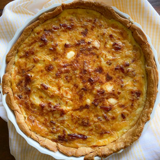 Caramelized Onion & Bacon Tart - Recipe photo by GiangisKitchen