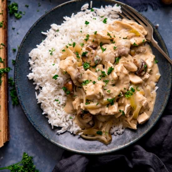 Chicken ala King - Recipe photo by KitchenSanctuary