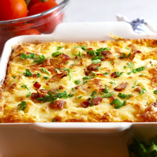 Cauliflower Cheese Bake - Recipe photo by Grits and Pinecones