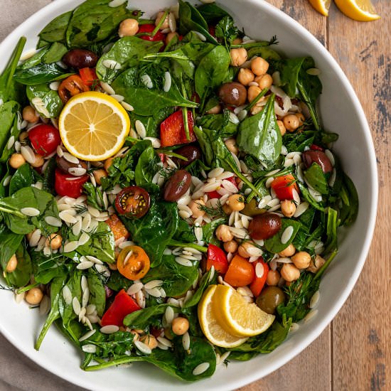 Mediterranean Orzo Salad - Recipe photo by ShortGirlTallOrder