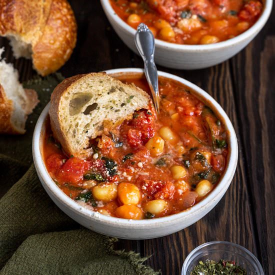 Tomato Gnocchi Soup - Recipe photo by ShortGirlTallOrder