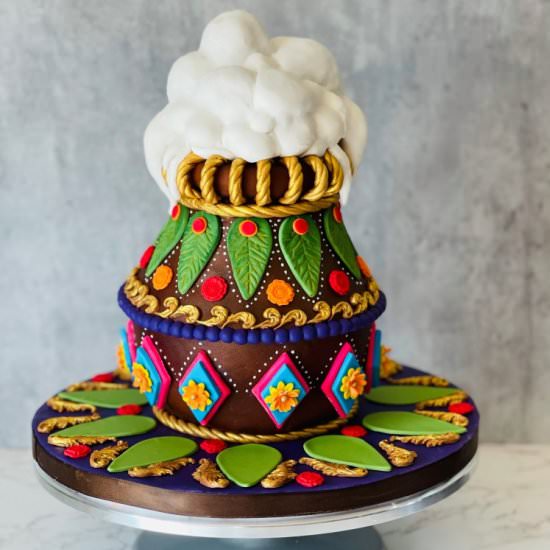 A traditional earthen pot CAKE! - Recipe photo by Thulas Cake Lab